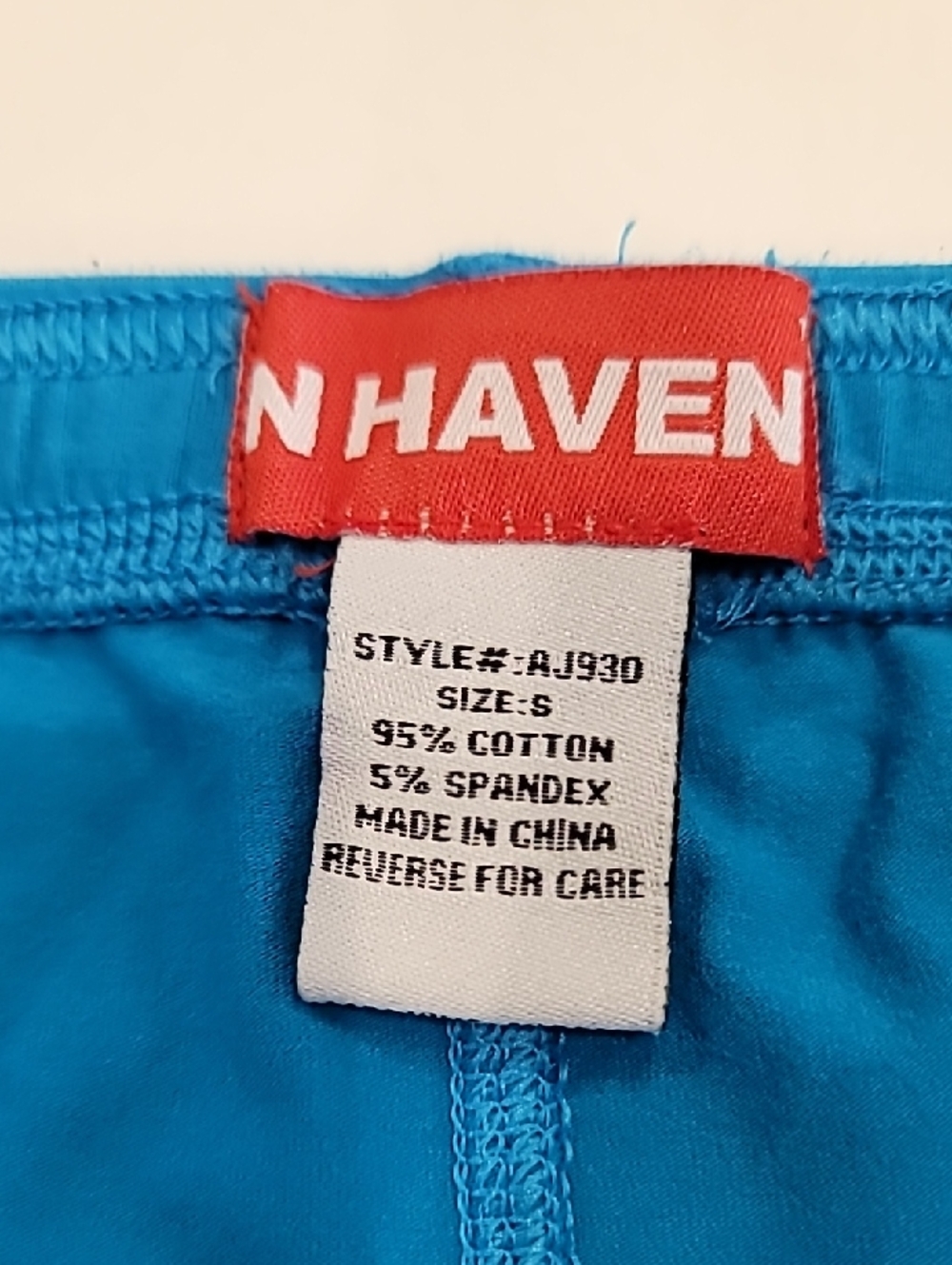 N-Haven Men’s Blue Swim Briefs with Contrast Trim Teal Small - Picture 8 of 10